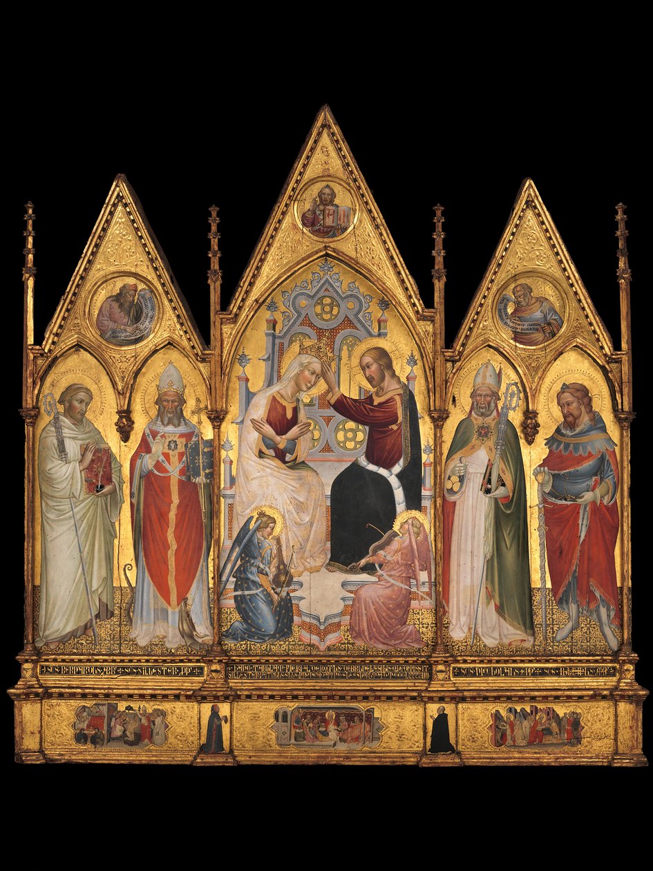 Kroningen av jomfruen og de hellige, 1394. av Giovanni di Tano Fei