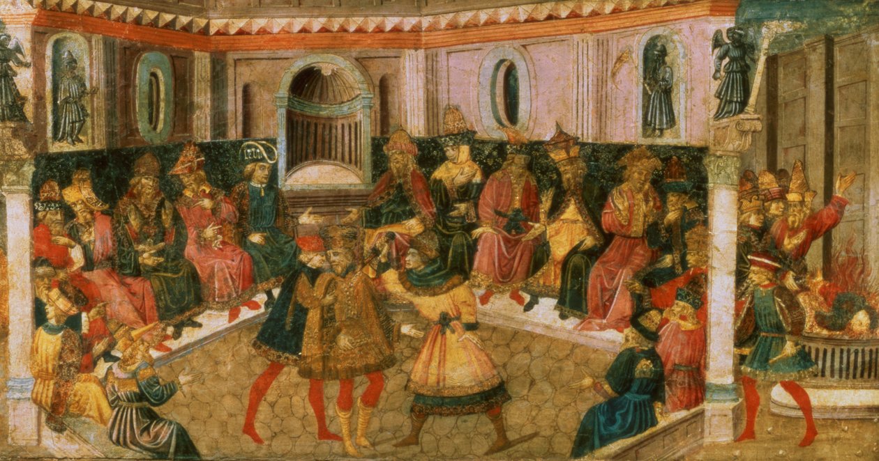The Death of Julius Caesar, ca. 1446-50 (panel) av Giovanni di Tommaso Angelo