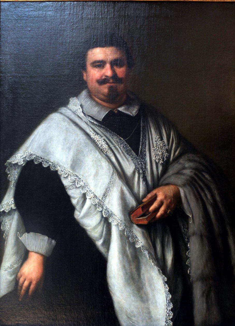Portrett av en kanon av Girolamo Forabosco