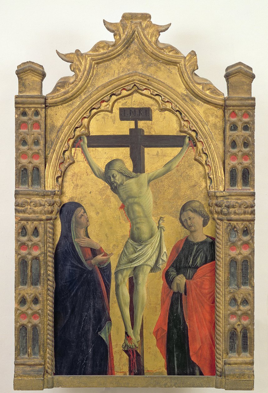 Korsfestelse (tempera på panel) av Girolamo Giovanni