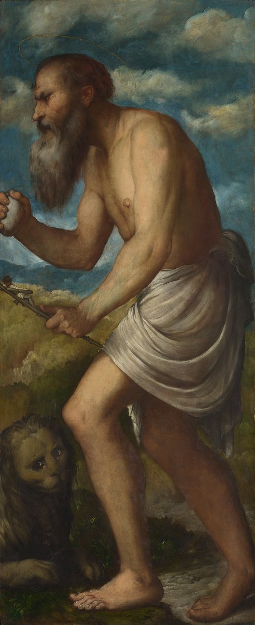 Den hellige Jerome av Girolamo Romanino