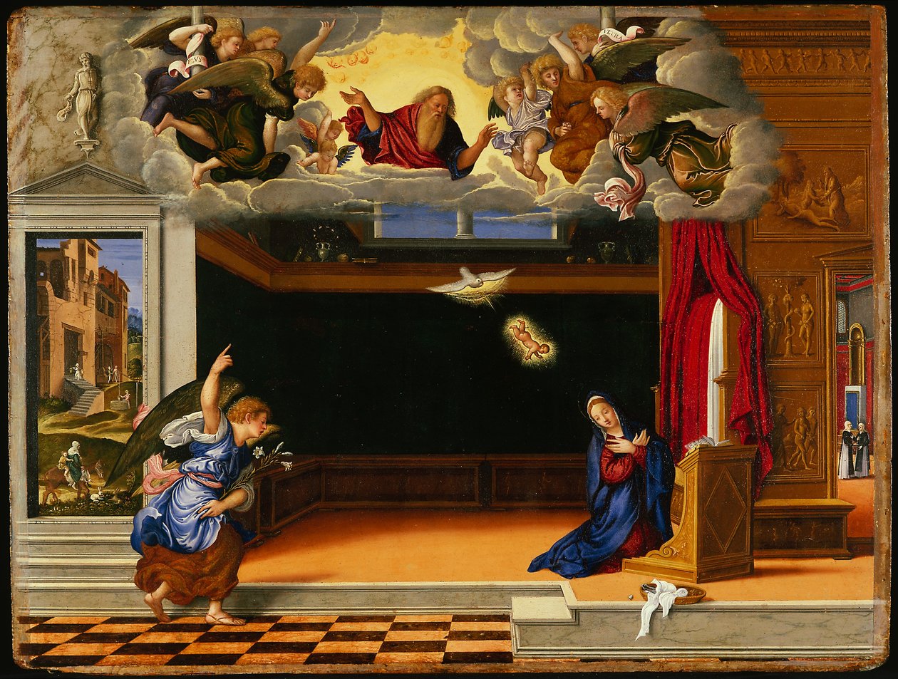 Bebudelsen, ca. 1540 av Girolamo Da Santa Croce