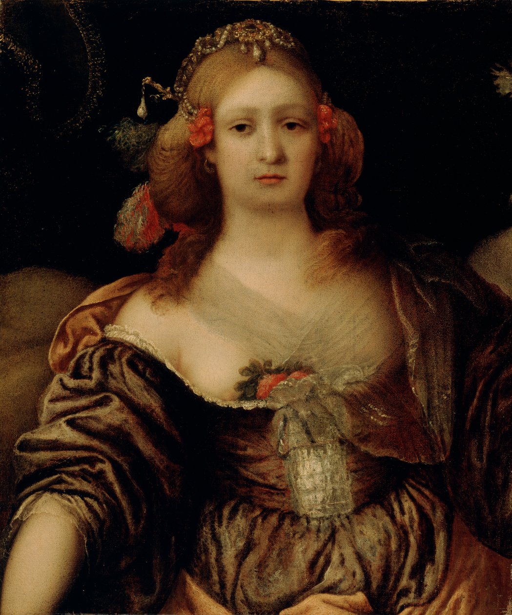 Portrett av en ung kvinne av Girolamo Forabosco