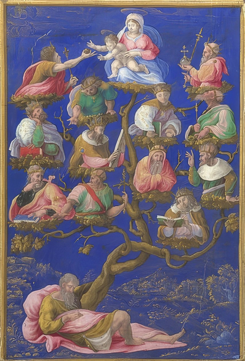 Jesse-treet. Rundt 1535 av Girolamo Genga
