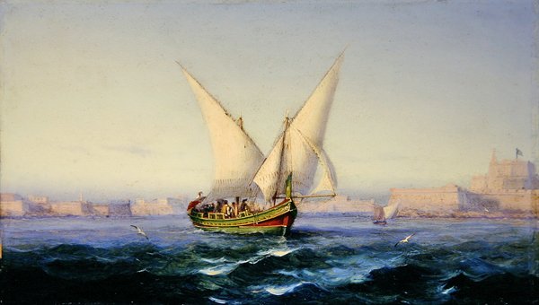 Utenfor Valletta havn av Girolamo Gianni