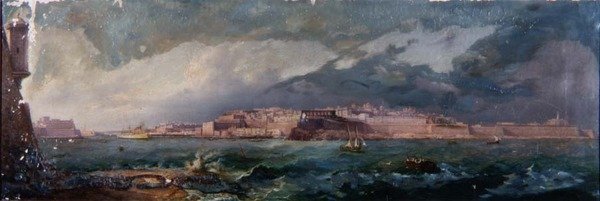 Grand Harbour, Valletta av Girolamo Gianni