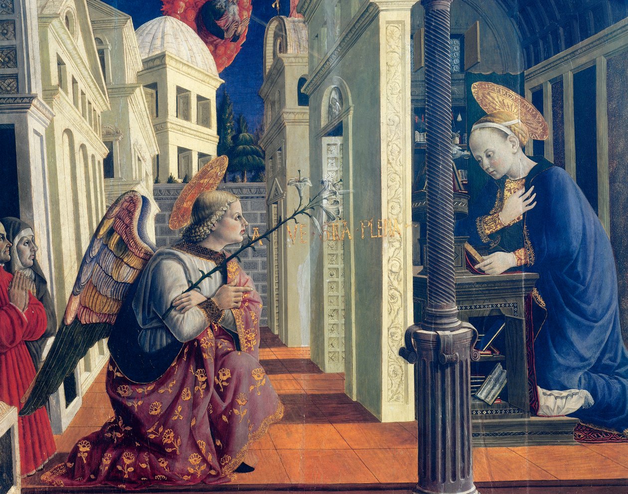 Kunngjøring av Girolamo di Giovanni fra Camerino (ca 1449-1473), detalj, ca 1460 av Girolamo Giovanni