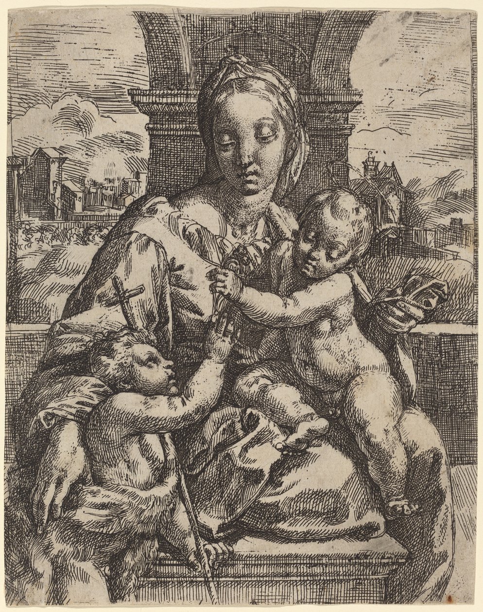 Madonna Aldobrandini av Girolamo Imperiale I after Raphael