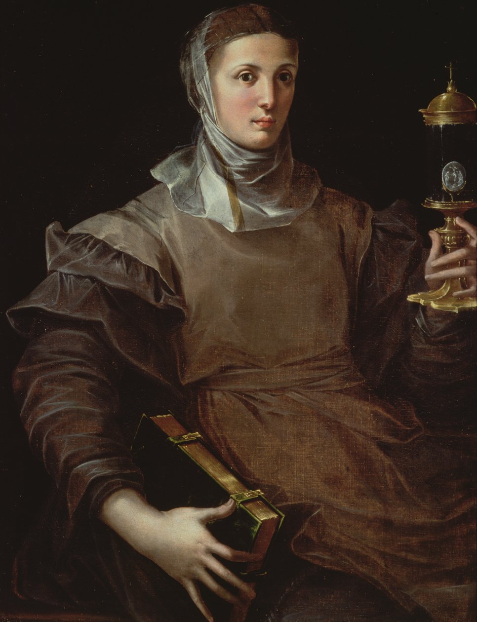 St. Clare, 1530 av Girolamo Mazzola Bedoli