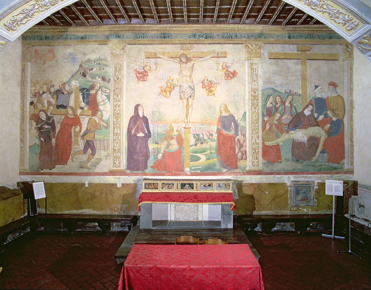 Veien til Golgata, Korsfestelsen, Avsetningen, fra Kapittelhuset av Girolamo Ristori