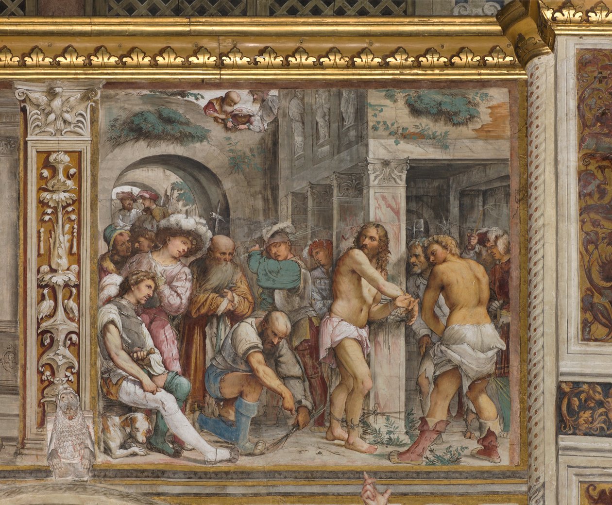 Central Ave, Fifth South Span, Flagellation of Christ, Girolamo Romanino av Girolamo Romanino