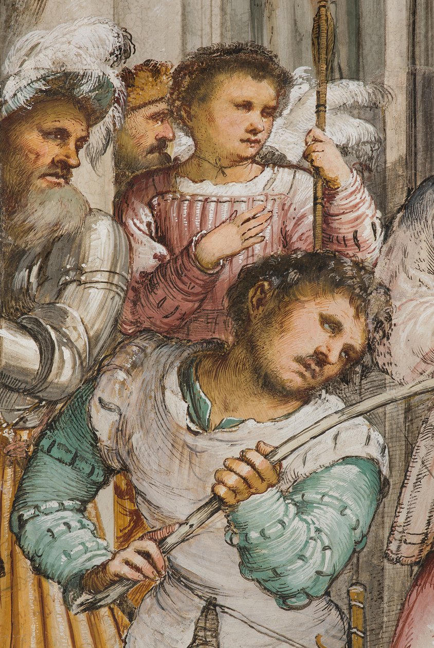 Central Nave, Fourth South Span, Coronation of Thorns, Girolamo Romanino av Girolamo Romanino