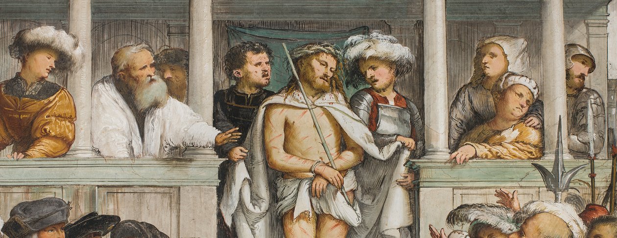 Central Nave, Fourth South Span, Ecce Homo, Girolamo Romanino av Girolamo Romanino