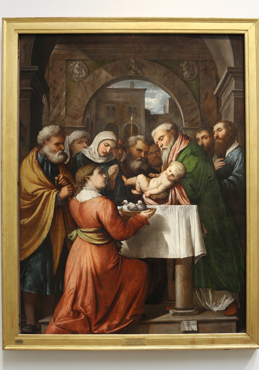 Presentasjon av Jesus ved tempelet, 1529 av Girolamo Romanino