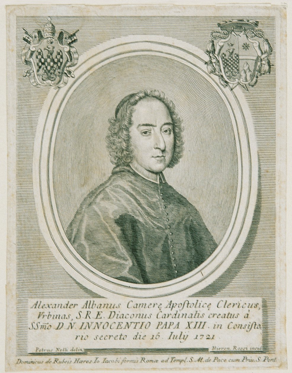 Kardinal Alessandro Albani av Girolamo Rossi