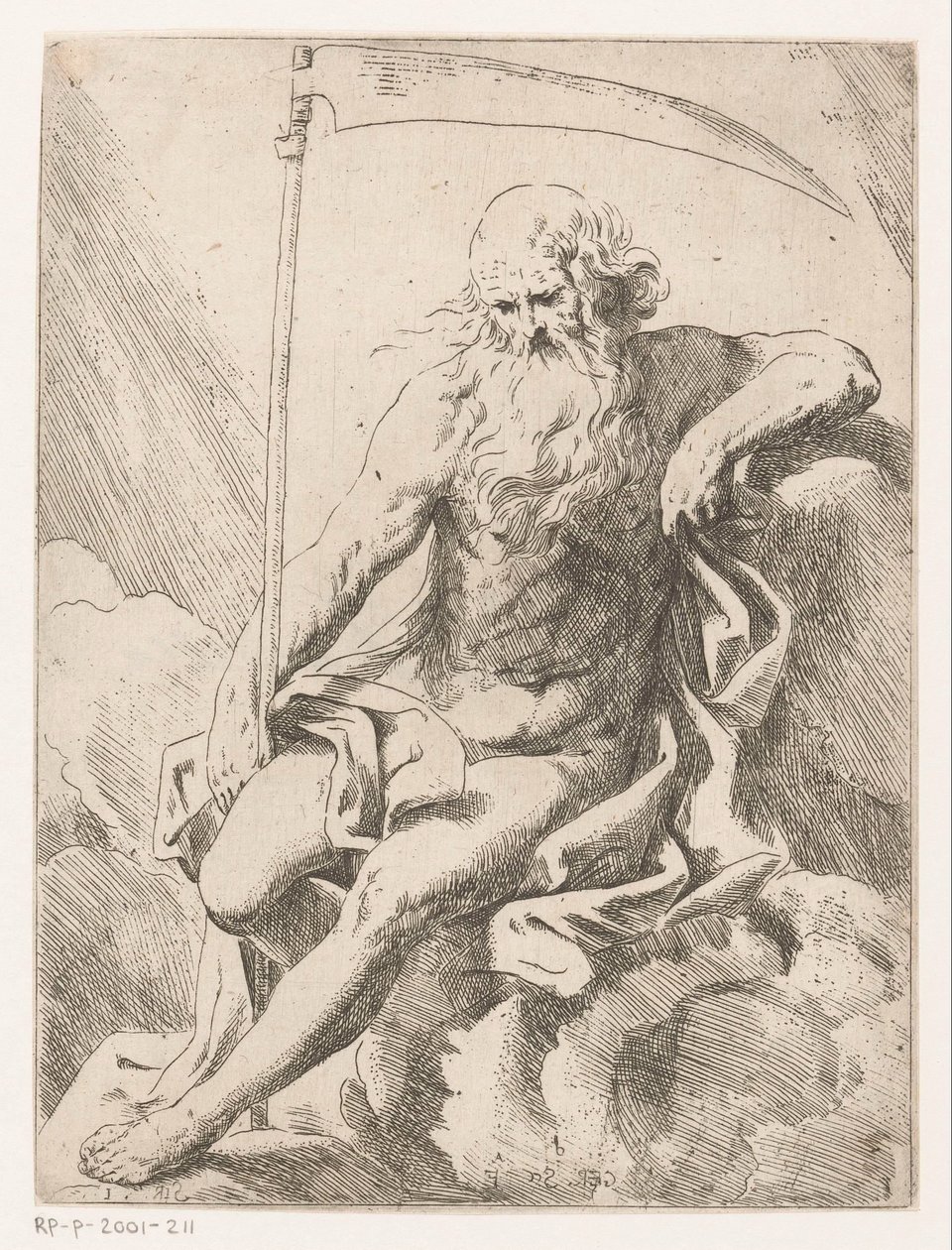 Saturn med ljå av Girolamo Scarselli