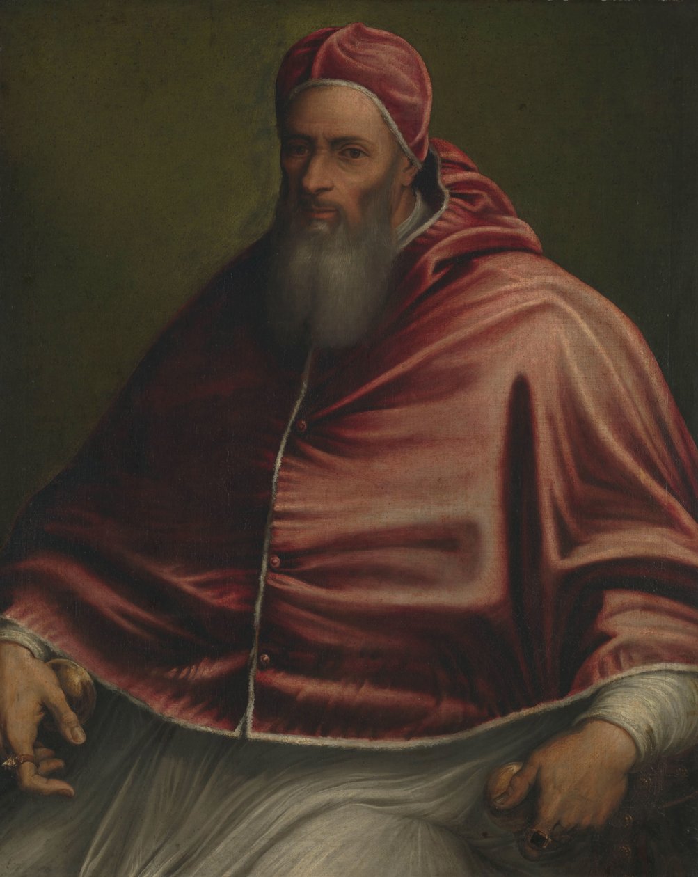 Pave Julius III (tidligere med tittelen Pave Paul III) av Girolamo Sicciolante (circle of)