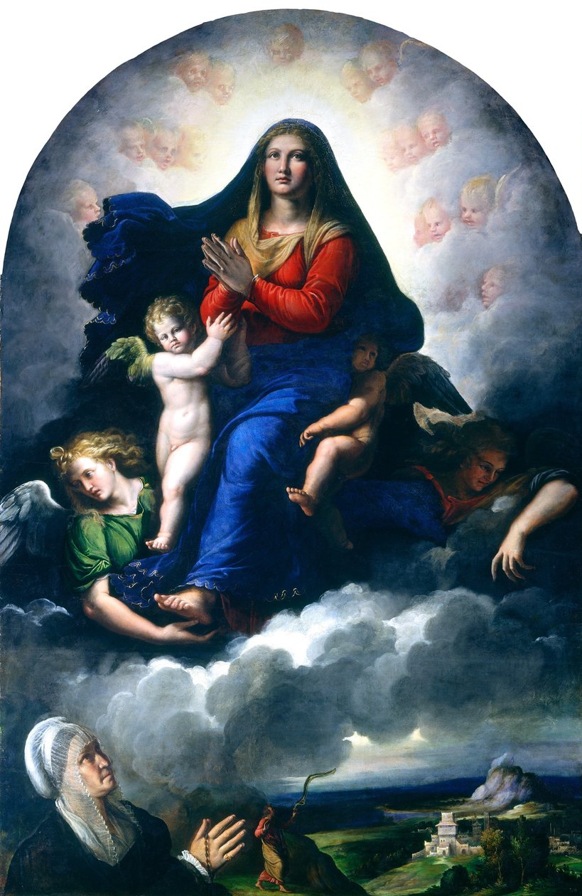 Jomfruens tilsynekomst av Girolamo da Carpi