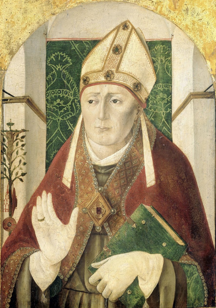 St Bonaventure av Girolamo da Treviso I (attributed to)