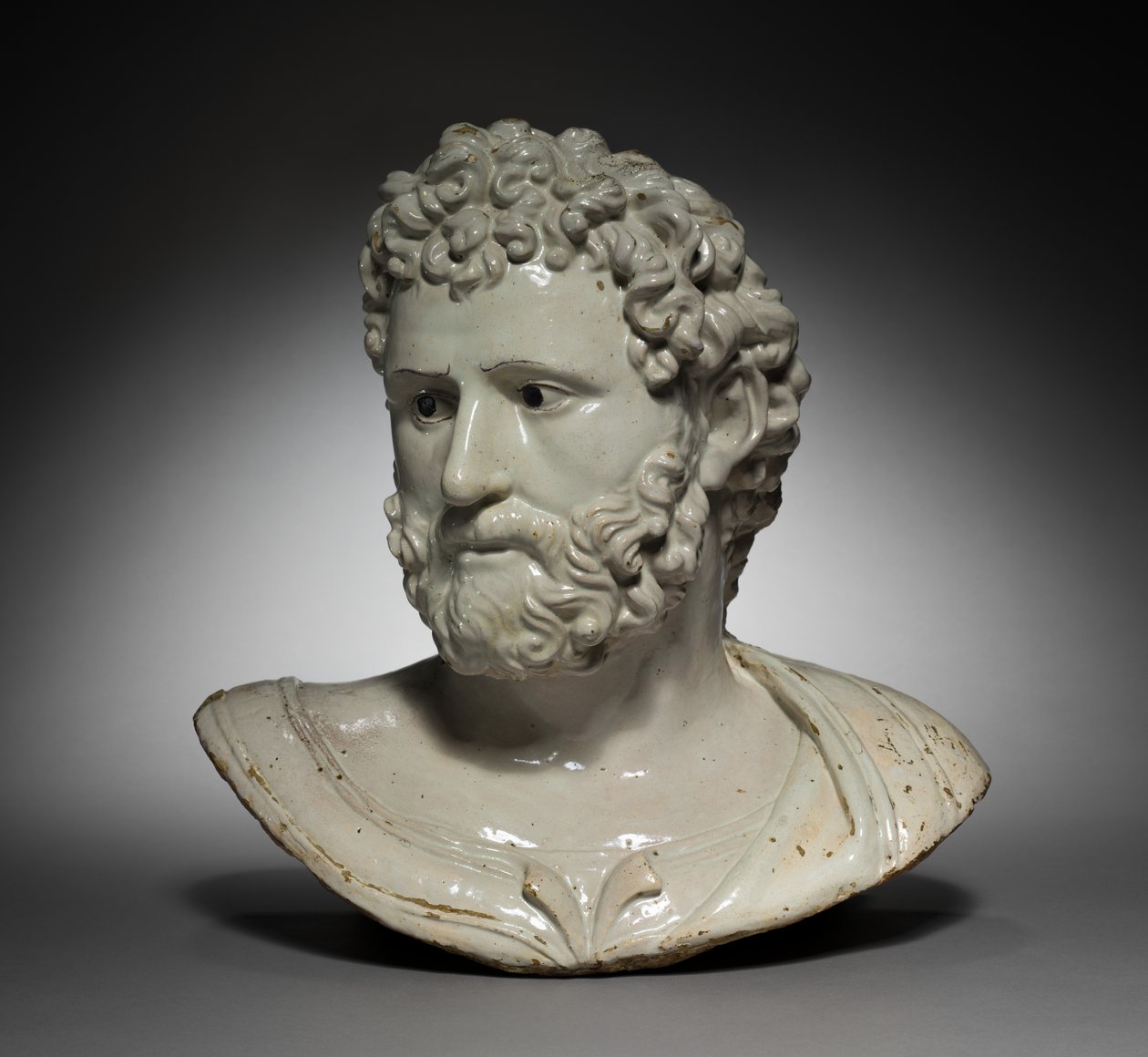 Byste av en klassisk helt eller keiser av Girolamo della Robbia