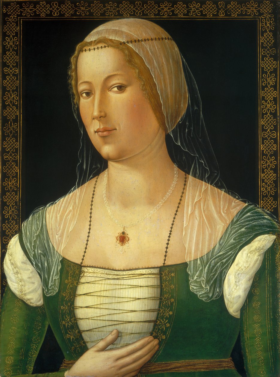 Portrett av en ung kvinne av Girolamo di Benvenuto