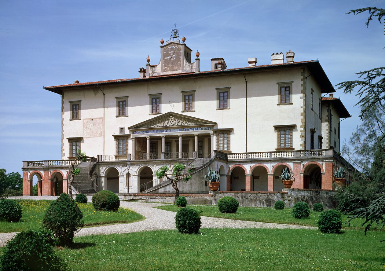 Medici-villaen, bygget for Lorenzo den storslåtte, 1480 av Giuliano Giamberti da Sangallo