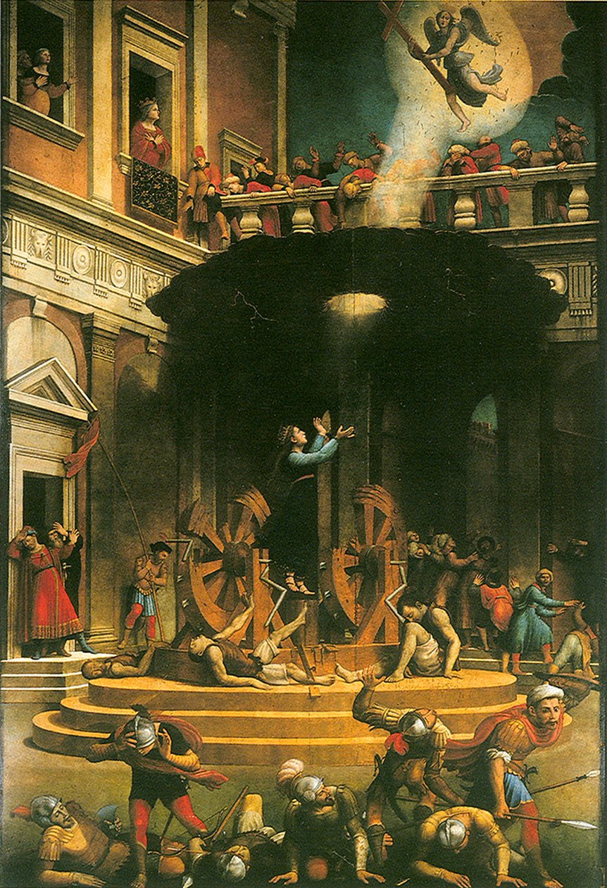 Martyrdommen til den hellige Katarina av Alexandria, 1530-1540 av Giuliano Bugiardini