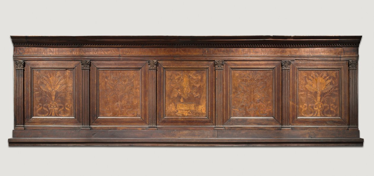 Øvre panel fra en sakristigarderobe, ca. 1460-1475. av Giuliano da Maiano