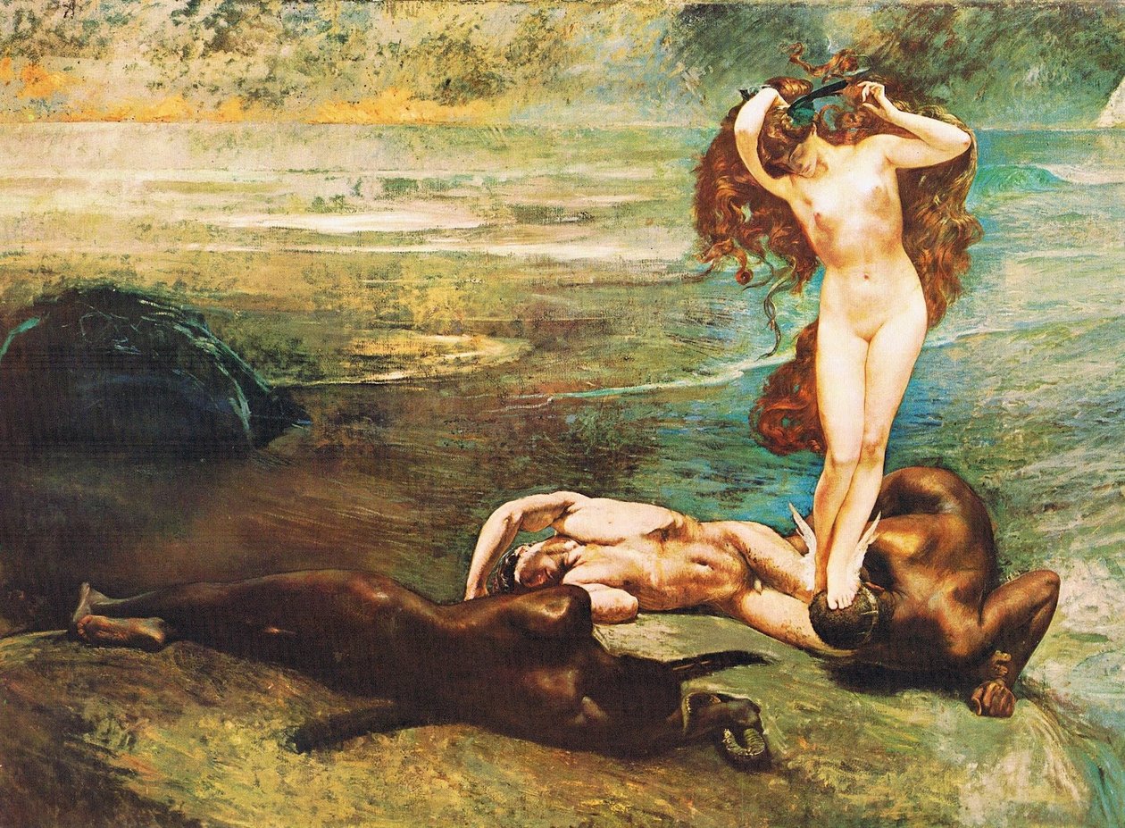 La Gorgone e gli eroi English: The Gorgon and the Heroes av Giulio Aristide Sartorio