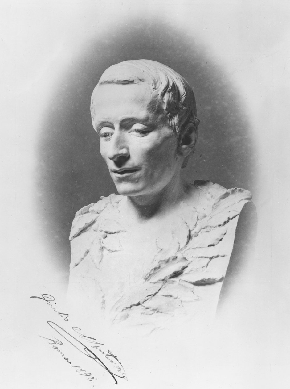 Byste av Giacomo Leopardi, 1895 (marmor) av Giulio Monteverde