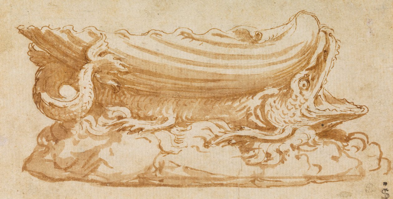 Design for en saltcellar av Giulio Romano