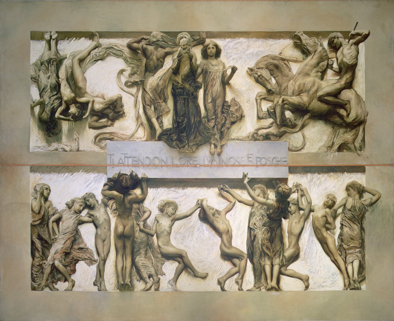 Lys, fra menneskelivets syklus (se også 97068) av Giulio Aristide Sartorio