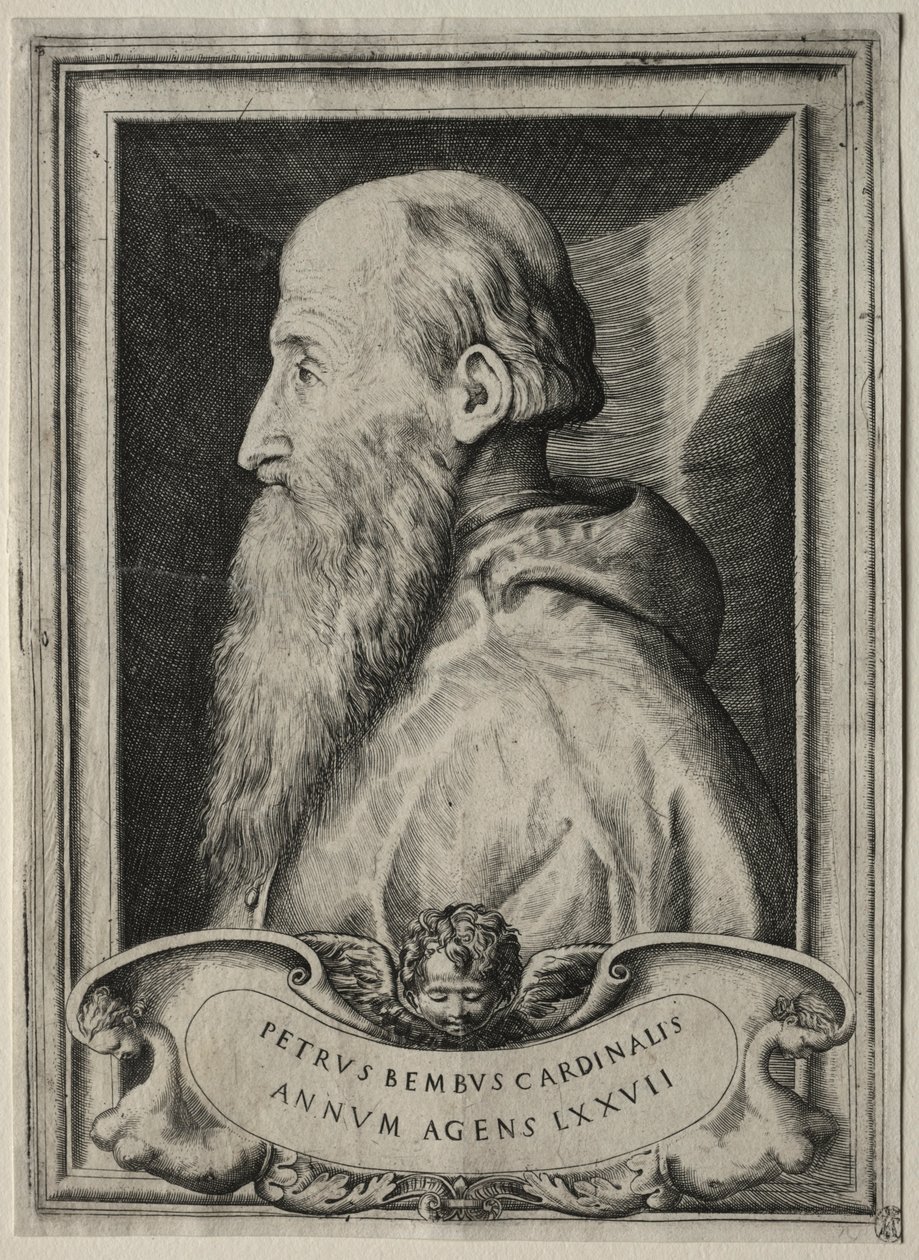 Portrett av kardinal Pietro Bembo, 1547. av Giulio Bonasone