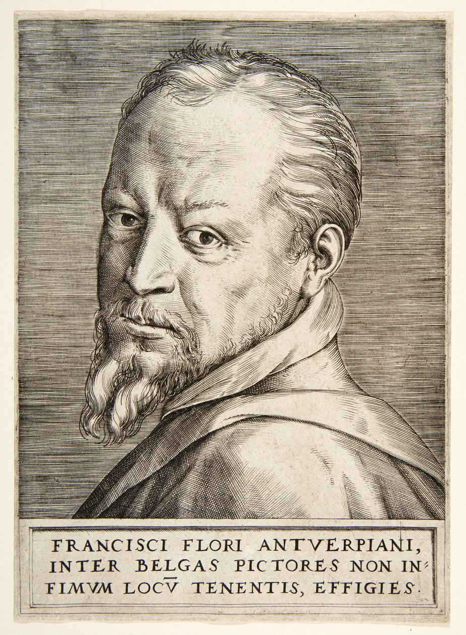 Portrett av Frans Floris av Giulio Bonasone