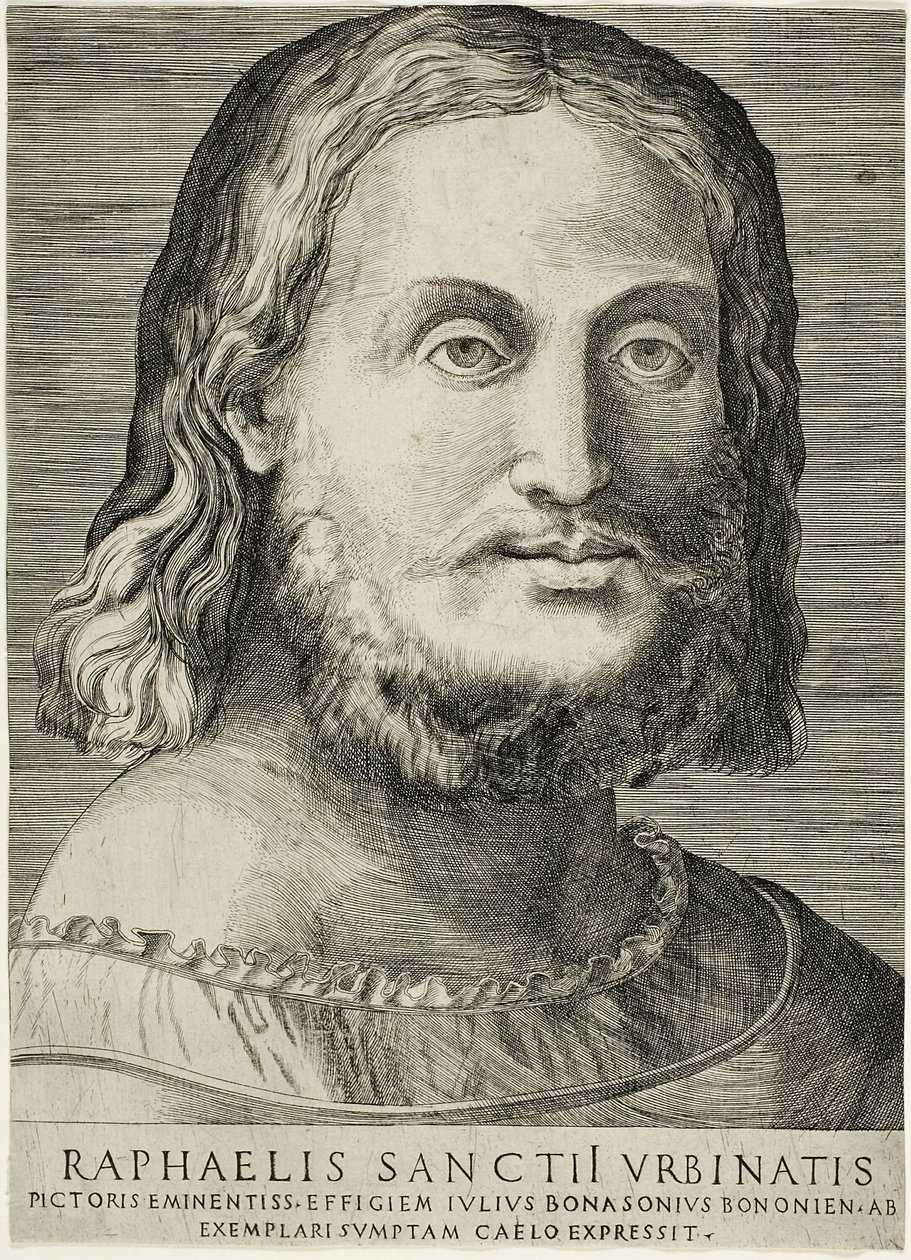 Portrett av Raphael av Giulio Bonasone