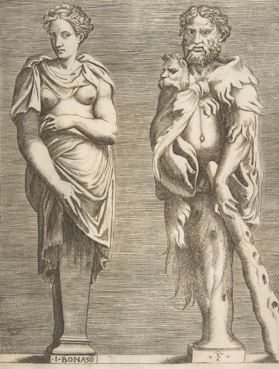 Vilkår for Hercules og Deianira, ca. 1531-76., ca. 1531-76. av Giulio Bonasone