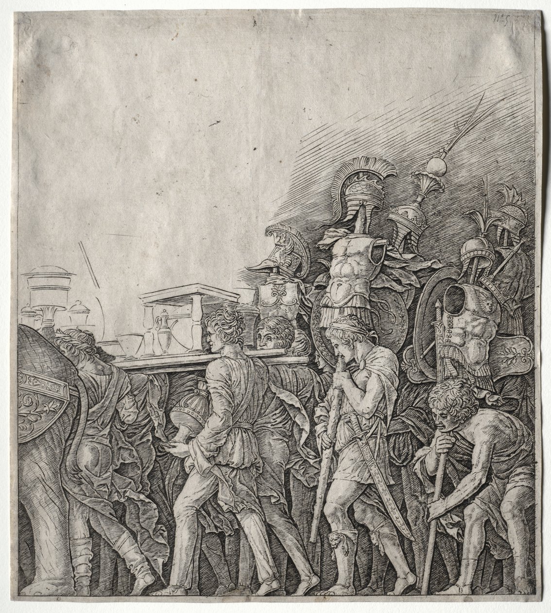 The Triumphs of Caesar: The Corselet Bearers av Giulio Campagnola