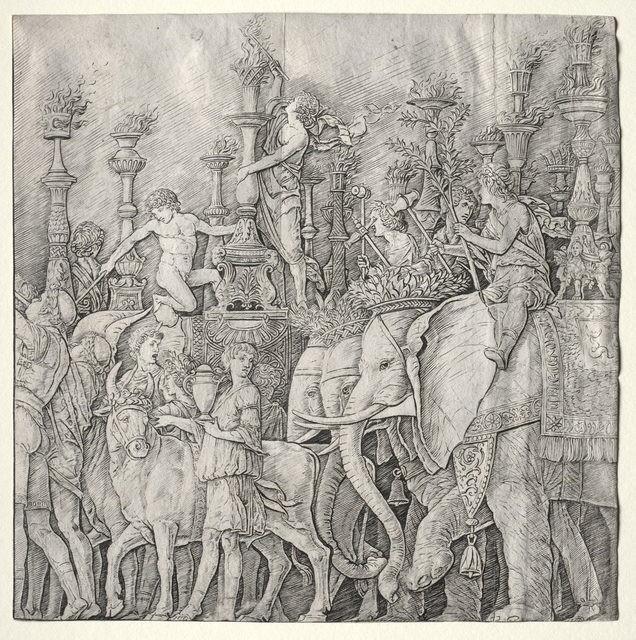 Cæsars triumfer: Elefantene av Giulio Campagnola