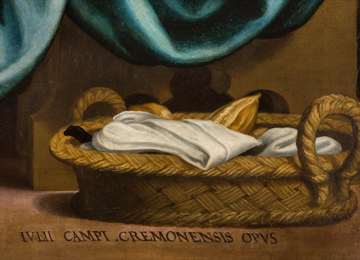 Kapell av SS sakramentet, andre spenn nordsiden, Giulio Campi, Nattverden, detalj 1569 av Giulio Campi