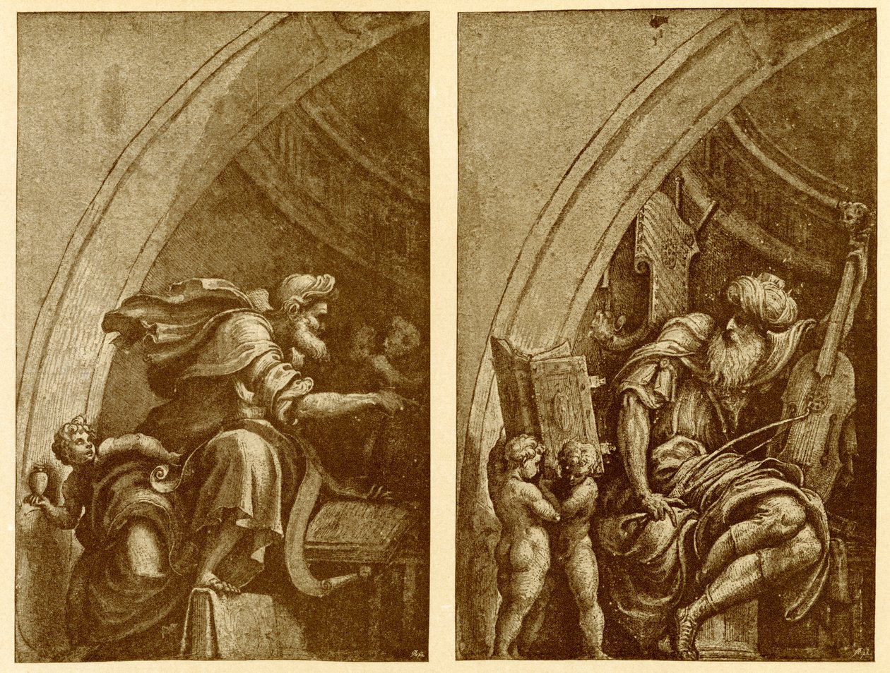 Design for fresken i S. Sigismondo Cremona av Giulio Campi