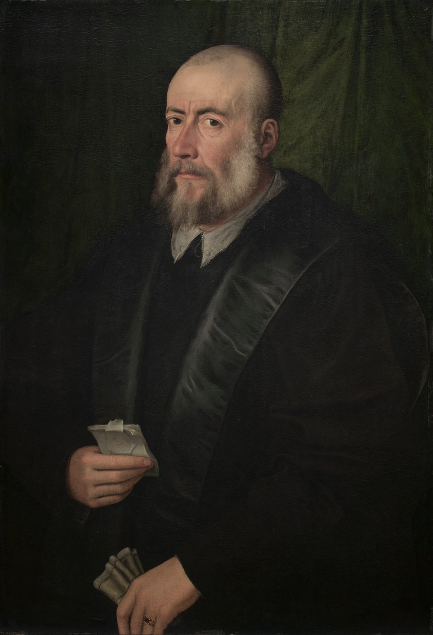 Portrett av en gammel mann, midten av 1500-tallet. av Giulio Campi