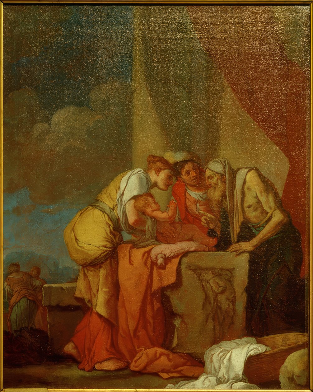 Tiresias weissagt Narziss av Giulio Carpioni