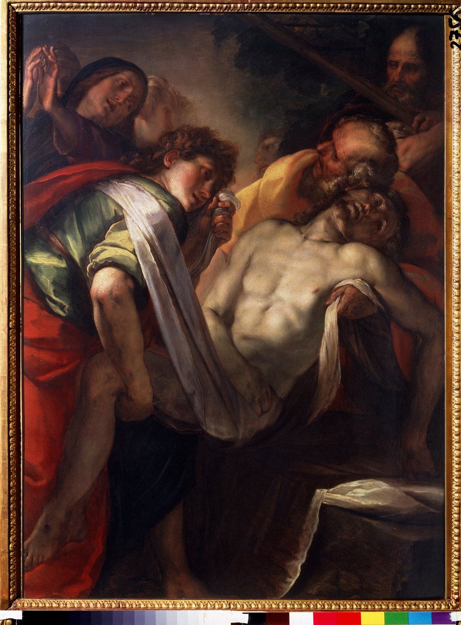 ""La mise au tombeau"" (Kristi gravleggelse) Maleri av Giulio Cesare procaccini (1574-1625) rundt 1620 Pushkin-museet, Moskva av Giulio Cesare Procaccini