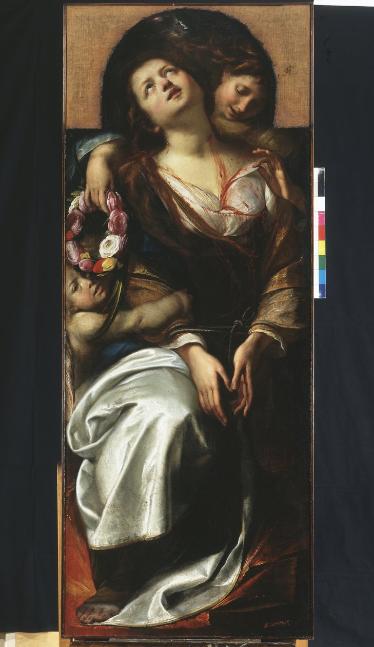 St. Cecilia med to engler av Giulio Cesare Procaccini