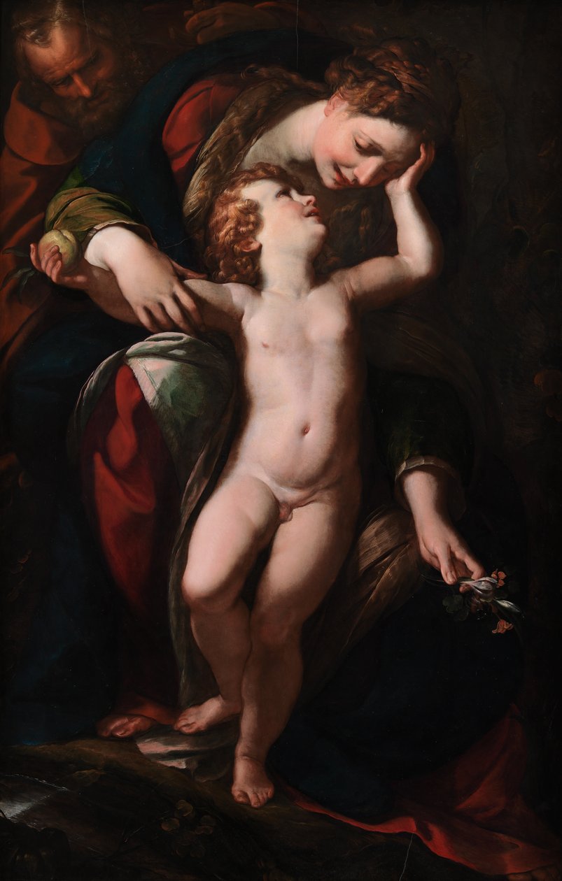Den hellige familie. Resten på flukten til Egypt, 1613-1615 av Giulio Cesare Procaccini
