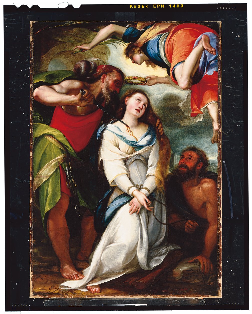 Saint Agnes martyrium (olje på lerret) av Giulio Cesare Procaccini