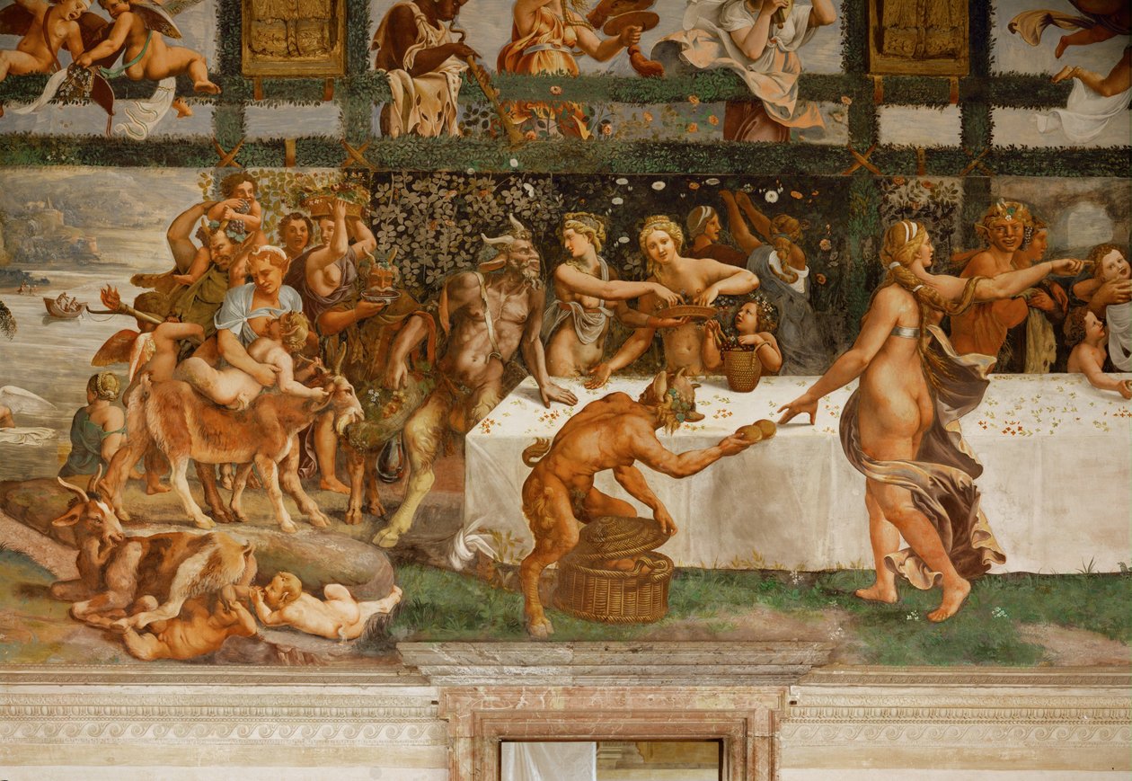 Bacchanalia (freske) av Giulio Romano