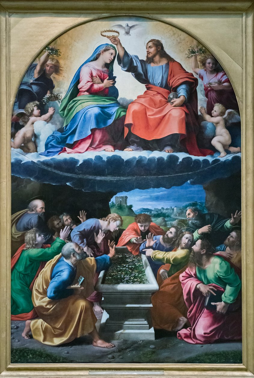 Kroningen av Jomfru Maria, kalt «Madonna av Monteluce» av Giulio Romano