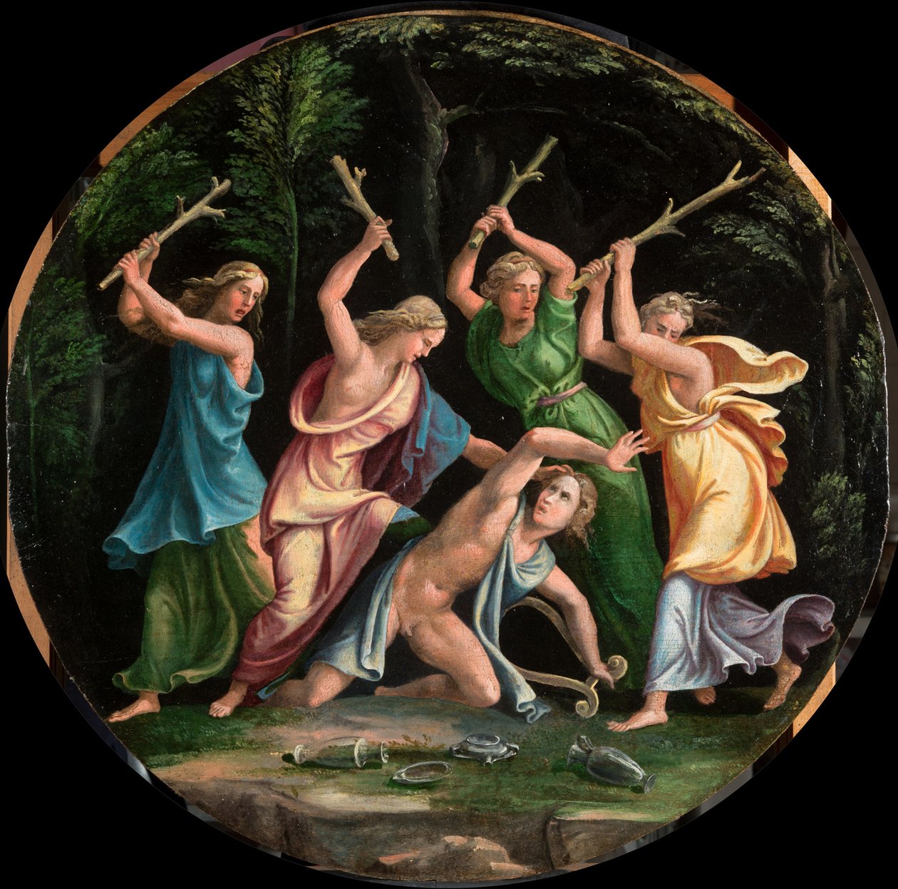 Orfeus død. av Giulio Romano
