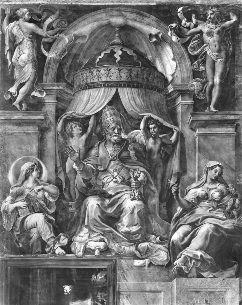 St. Peter mellom kirken og evigheten, Raphael Rooms (se også 252791) av Giulio Romano